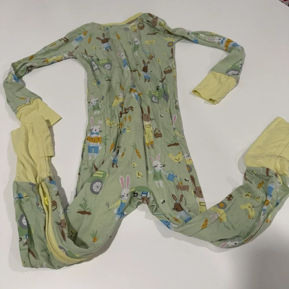 Little Sleepies‎ Easter Bodysuit Baby 3T Toddler Zip Up Spring